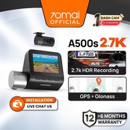 70mai A500s Dash Cam Pro Plus 1944P Front and Rear Dashcam Car Recorder with GPS ADASHT99 2F3J