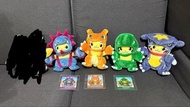 絕版 變裝比卡超 狂熱比卡超 Pokemon公仔 Pikachu 烈咬陸鯊 三首惡龍 噴火龍 電龍 PTCG Pokemon Center 寶可夢中心 寵物小精靈 神奇寶貝