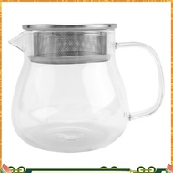 Heat Resistant Coffee Pot Hand Brewing Coffee Pot Steel Cover Transparent Sharing Pot Glass Brewing 