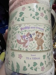 香港迪士尼樂園duffy and friends linabell 沙灘巾浴巾毛巾