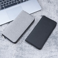 Extra Long Men's Travel Wallet Long Wallet Men Water-Resistant Canvas Organizer for Passport/Cards/C