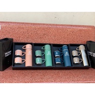 3-cup thermos set with West Asia Saffron logo printed