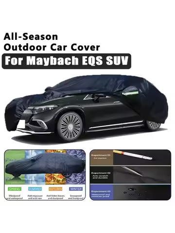 For Maybach EQS SUV Car Covers Outdoor Waterproof Dustproof Sun Rain Snow Protection Thick Oxford Cl