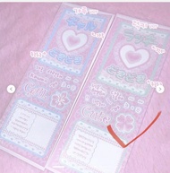 Pink Wanso Club Guka Sticker Collection Japanese Text Stickers Kawaii Paper Crafts Business Supplies