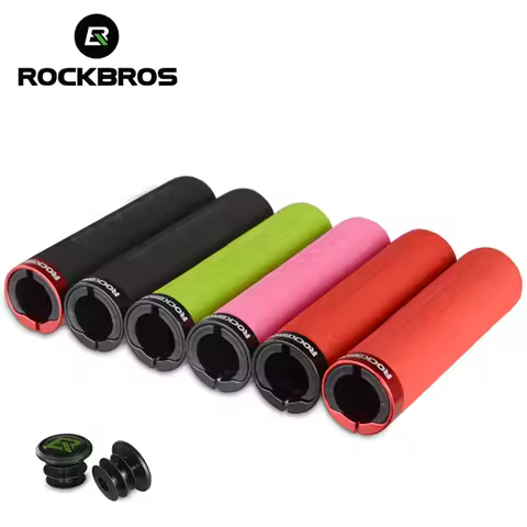 ROCKBROS Bike Handlebar Grips,Lightweight and Ergonomic Mountain Bike Gripsfor BMX, Mountain,Folding