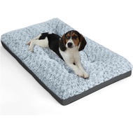 POCBLUE Deluxe Washable Dog Bed for Small Dogs Dog Crate Mat 23 Inch Comfy Fluffy Kennel Pad Anti-Sl