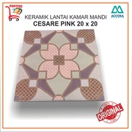 Keramik Lantai Kamar Mandi Kasar Accura Cesare Pink 20 x 20