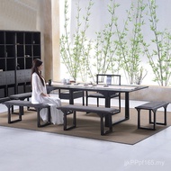 Table Chair New Chinese Style Tea Art Rice Tea 2.4 Tea Table Tea Room Zen Household Combination Offi