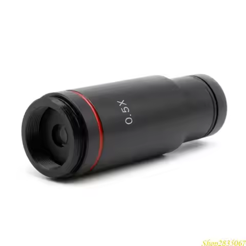0.5X C Mount Microscope Adapter 23.2mm Electronic Eyepiece Reduction Lens 0.5X Microscope Lens for M