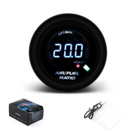 2'' 52mm Nisbah Bahan Api Udara Tolok Afr Meter Perlumbaan Lensa Asap Biru Led Digital