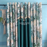 (PER PC/SET) Transformative Teal 2026 Curtain 5ft-8ft