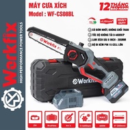 Máy cưa xích pin WORKFIX WF-CS08BL Công suất 600w Chiều dài lam xích: 08 inch Không Chổi Than