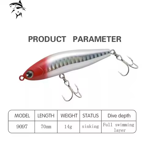 Fishing 2021 Honey Trap 70S Sinking Pencil Fishing Lure 70mm 14g Artificial Bionics Bait Pesca Saltw