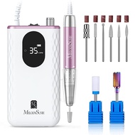 Nail Drill 35000RPM Portable Electric Nail Drill, MM400D Portable Electric Nail File for Acrylic Gel