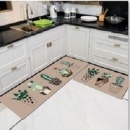 Keset Dapur Panjang Anti Slip Keset Aesthetic Keset Dapur 2In1 Trendy Door Floor Mat Serap Air Tebal