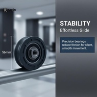wumeistone Elevator Door Hanging Wheel Long Lifespan Smooth Operation Part 56*16*10mm Model 3201.05.