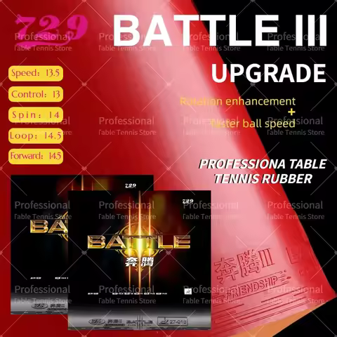 World Premiere 729 Friendship Battle 3 Table Tennis Rubber Sticky Professional Original Ping Pong Ru