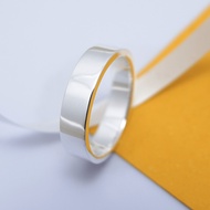 [P52] SAN950 White Gold Men's Ring – Custom Palladium Platinum Silver 950 | Free Elegant Box