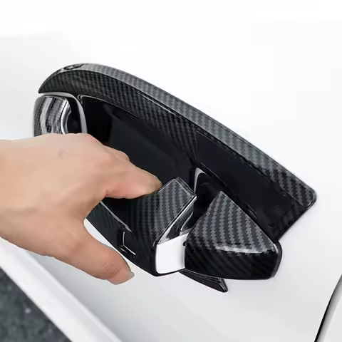 For KIA Optima K5 2020 - 2024 2025 ABS Carbon Fiber Car Door Handle Cover Trim Side Door Grab Doorkn