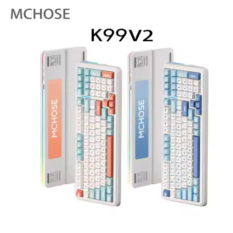 MCHOSE K99 Wireless Gaming Keyboard 98% Gasket Mechanical Keyboard Customized BT5.0/USB-C/2.4GHz Cre