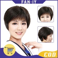Produk Hair Toupee Wanita Rambut Asli / Wig Wanita Pendek Rambut Asli