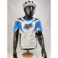 Fox Race Blue MTB Cycling Jersey Roadbike Cycling Jersey Original MTB Cycling Jersey