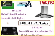 TECNO HOOD AND HOB BUNDLE PACKAGE FOR (ISA 9298 &amp; T 23TGSV) / FREE EXPRESS DELIVERY