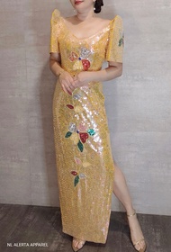 MODERN FILIPINIANA GOWN FOR WOMEN