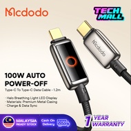 Mcdodo CA659/CA665/CA667/CA668 Auto Power Off With Breathing Light LED Display Cable 1.2M
