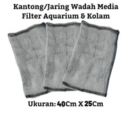 Waring Media Filter Net Media Filter Bag Container Filter Media Size 40x25Cm Aquarium Filter