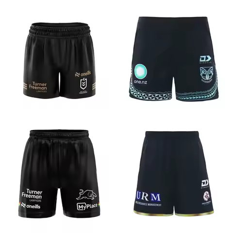 2025 NRL Melbourne Australia Panthers Bunny Manly Seahawks Rugby Shorts Quick Drying Motorcycles Sho