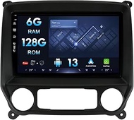 MISONDA 6G+128G Double Din Car Radio Stereo Player for Chevrolet Silverado/GMC Sierra 2014-2018 Android 13 GPS Navigation Bluetooth Carplay DSP WiFi SWC FM DAB AM