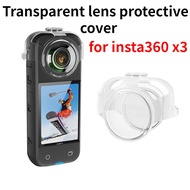 สำหรับ Insta360 X3เลนส์ยามฝาครอบป้องกันป้องกันรอยขีดข่วนสำหรับ Insta360 One X3กีฬาการกระทำกล้องฝาครอบโปร่งใส