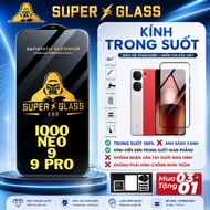 Tempered glass for iQoo Neo 9 Neo 9 Pro Clear, Black Border, Flat Screen, Quality 9H Hardness, KKD B