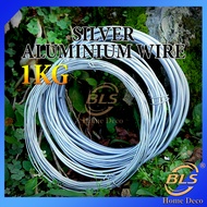 1kg Silver Color Aluminium Wire Bonsai Wire Modeling Aluminum Wire Dawai