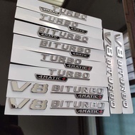 Suitable for Mercedes-Benz Series V8BITURBO 4MATIC Side Label TURBO 4MATIC Car Label 6 4WD Car Label