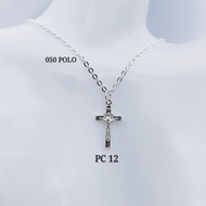 💥READY STOCK💥  925 Sterling Silver "Cross Necklace Set" (PROMO Set Rantai Leher+Loket) 925銀十字架鏈墜項鏈組(Polo 040+♱·P-C12)