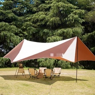 Kilang Dalam Stok Luaran Besar Kanopi Perkhemahan Khemah Heksagon Teduhan Hujan Awning Perkhemahan K