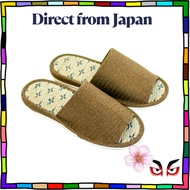 [Direct from Japan] OKA Made in Japan Tatami Slippers L Size Green (fits up to 26.5 cm foot, igusa)