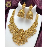 Indian matt finish jewellery set