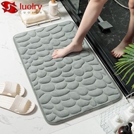 LUOLRV Bath Mat Bathtub Household Carpets Bathroom Cobblestone Embossed