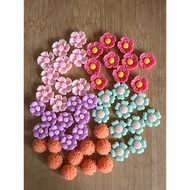 RM4.50/50 pieces : TF-802 - Resin - Bunga - Flower - 1.3 cm to 1.5 cm