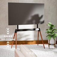 Manufacturer55-86Inch TV Floor Stand Solid Wood Artistic No-Drill TV Bracket