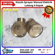MATA 4-Hole Electric Manual Sprayer Nozzle | Brass Sprayer 4 Hole Fog Nozzle