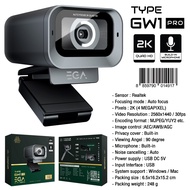 EGA GW1 Pro Webcam 2K Quad HD Auto Focus 2560x1440 30fps กล้องเว็บแคม ภาพคมชัด มีฝาปิดเลนส์