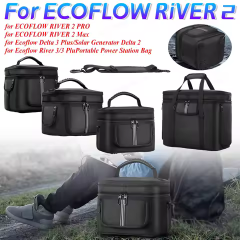 Full Protection Handbag for Ecoflow Delta 3 Plus/Solar Generator Delta 2/River 2 Pro/River 2 Max/ Ri