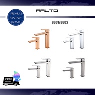 AALTO | Brushed Steel/Matte Rose Gold/Chrome/Gun Metal Long/Short Single-Lever Basin Mixer