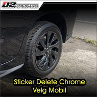 Xpander Delete Chrome Car Rim Sticker