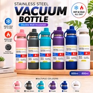 New Stock Vacuum Thermal Flask Stainless Steel Water Bottle 600ml 800ml