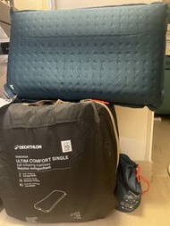 迪卡儂充氣床墊連枕頭連氣泵